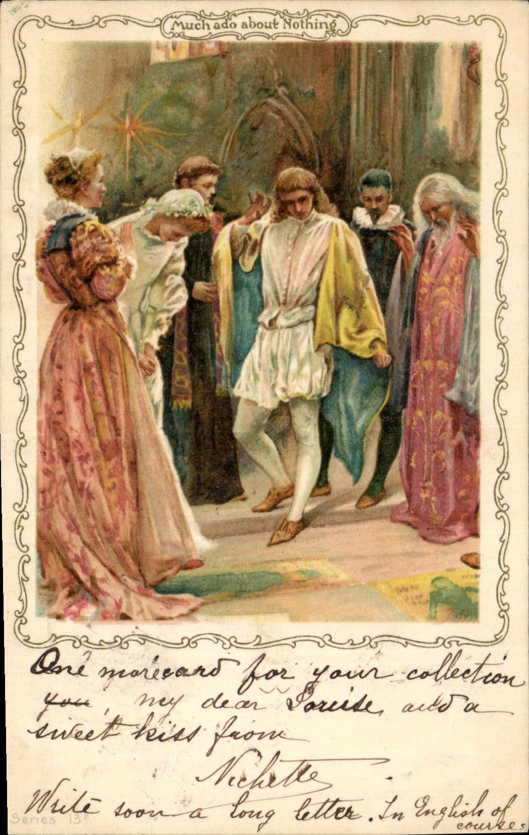 Vintage Postcard Fantasy Illustrator Much teenager butt nothing