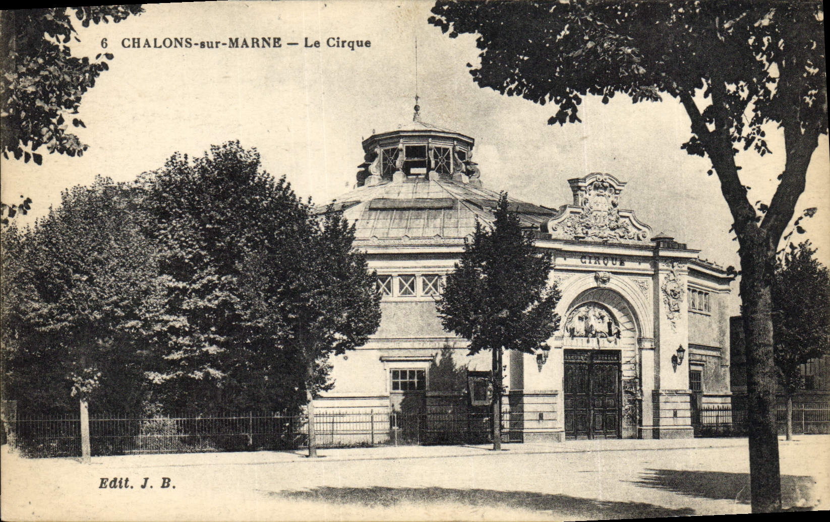 Vintage Postcard Trawl-nets on the Marne the Circus