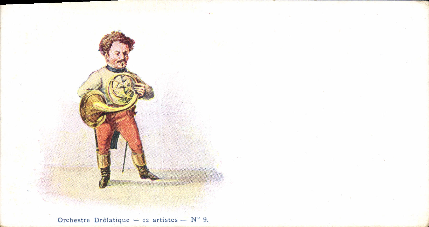 Postal Orquesta drolatique Cuerno