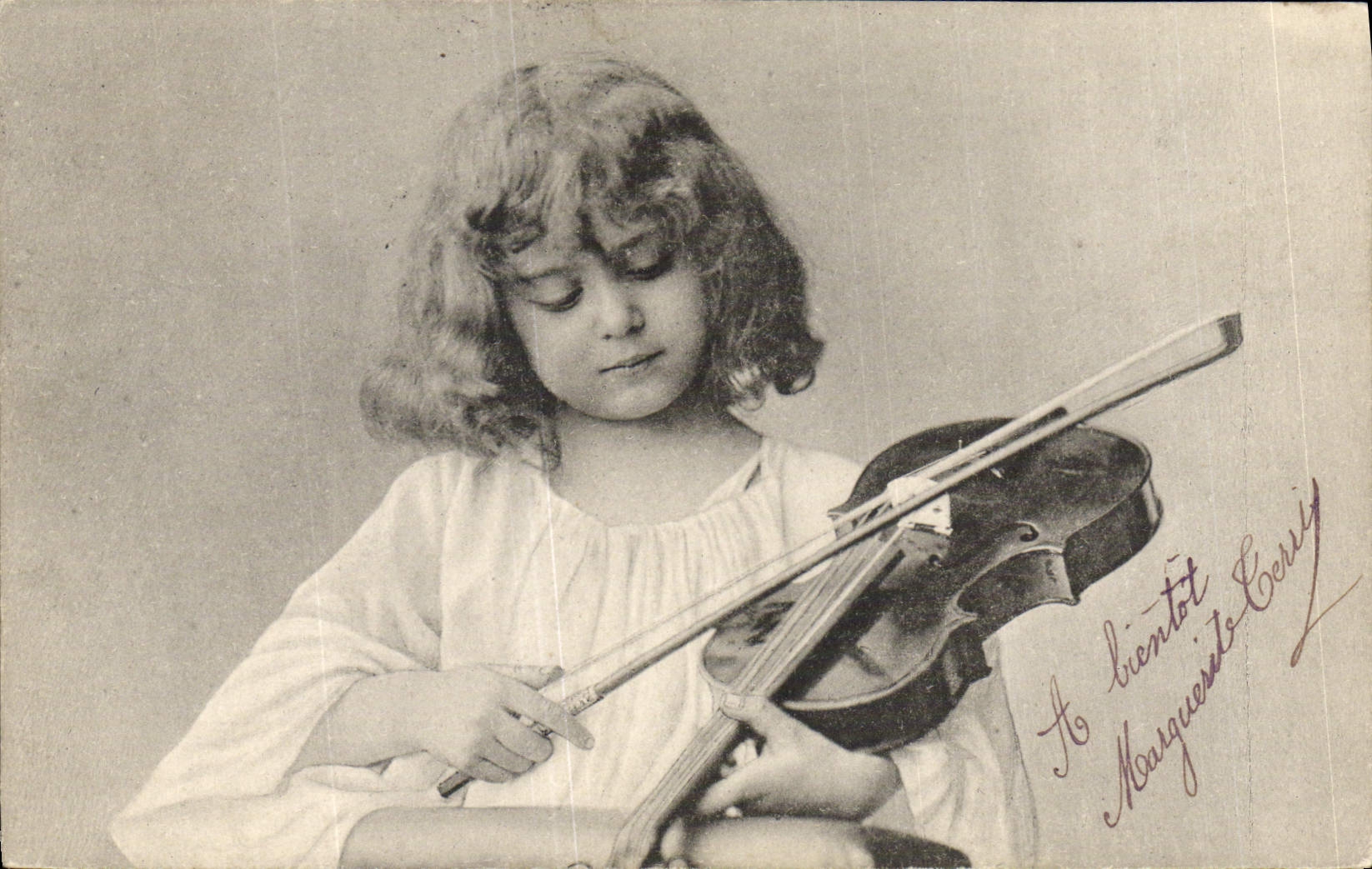 CPA Enfant Violon 