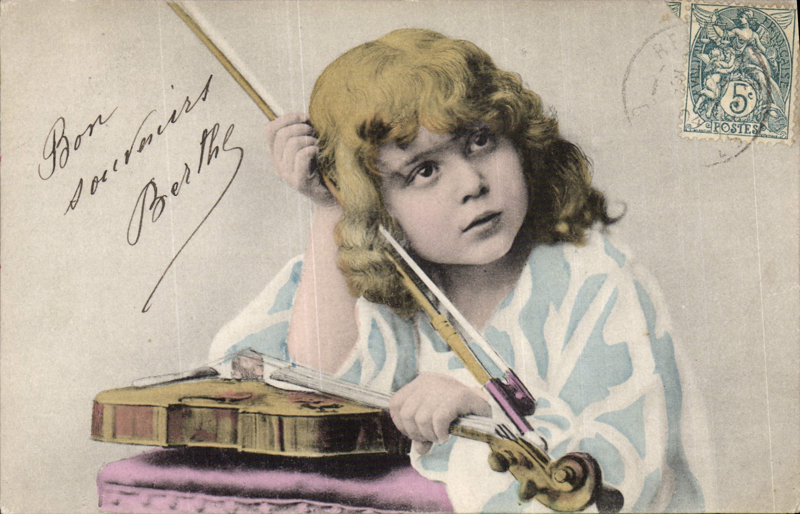 CPA Enfant Violon 