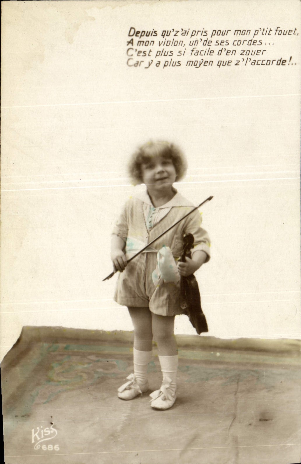 CPA Enfant Violon 