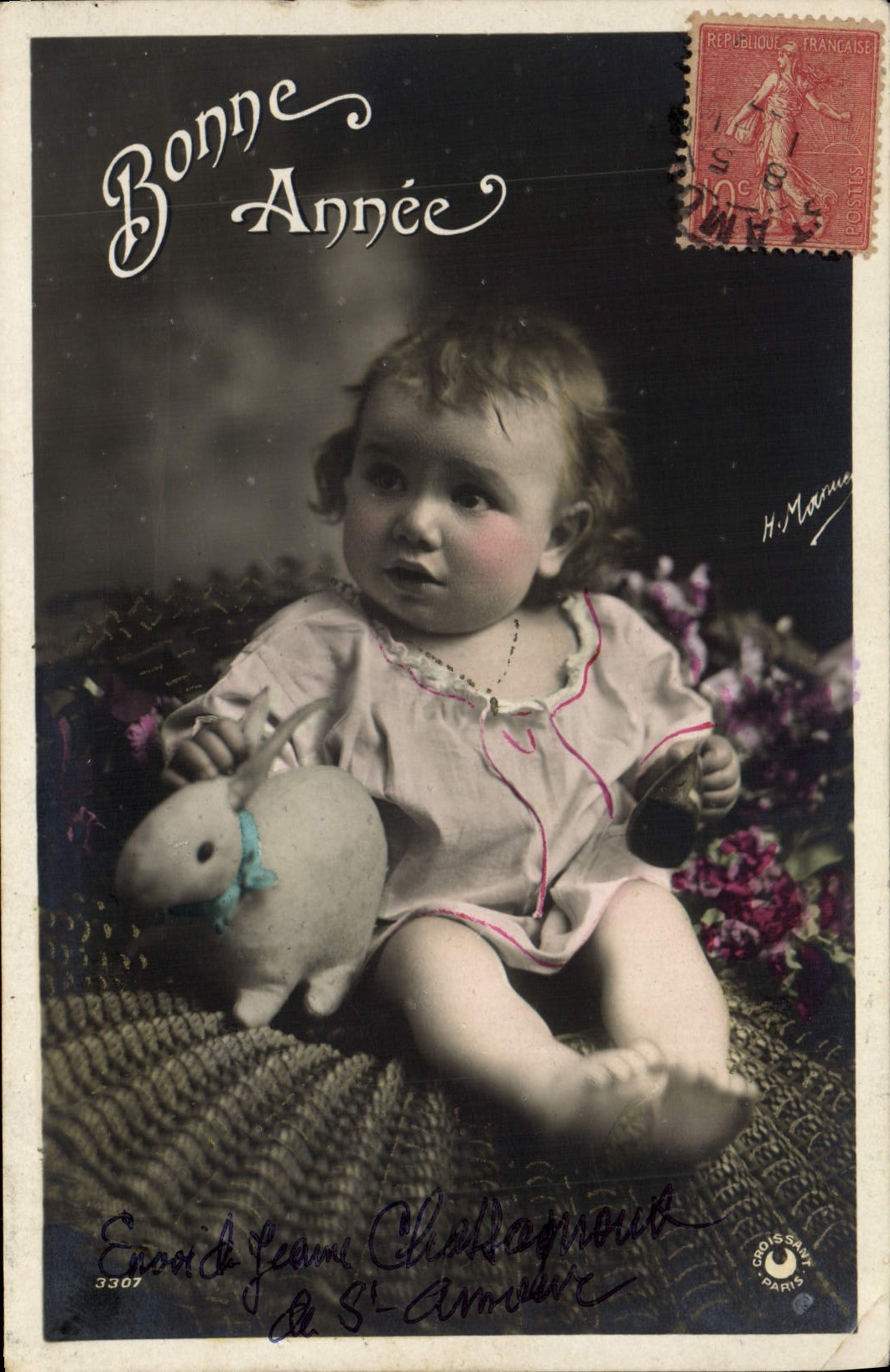 CPA Lapin Lapins Enfant