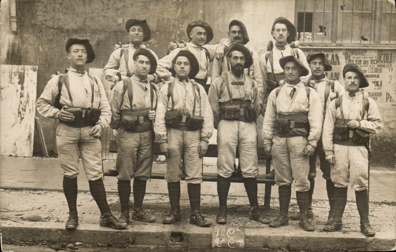 CARTE PHOTO Militaria Chasseurs Alpins 