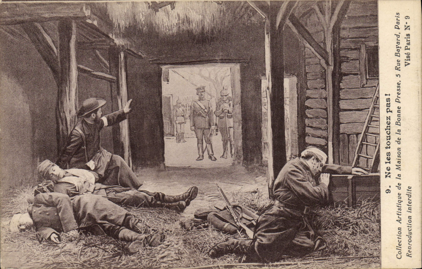 Vintage Postcard Militaria do not touch them!