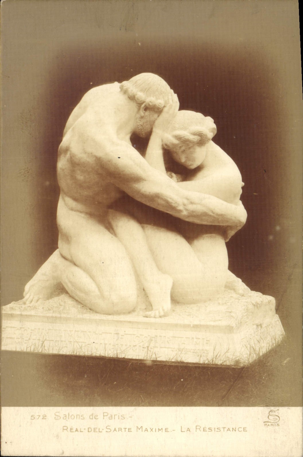 Vintage Postcard Living rooms of Paris Real Del Sarte resistance