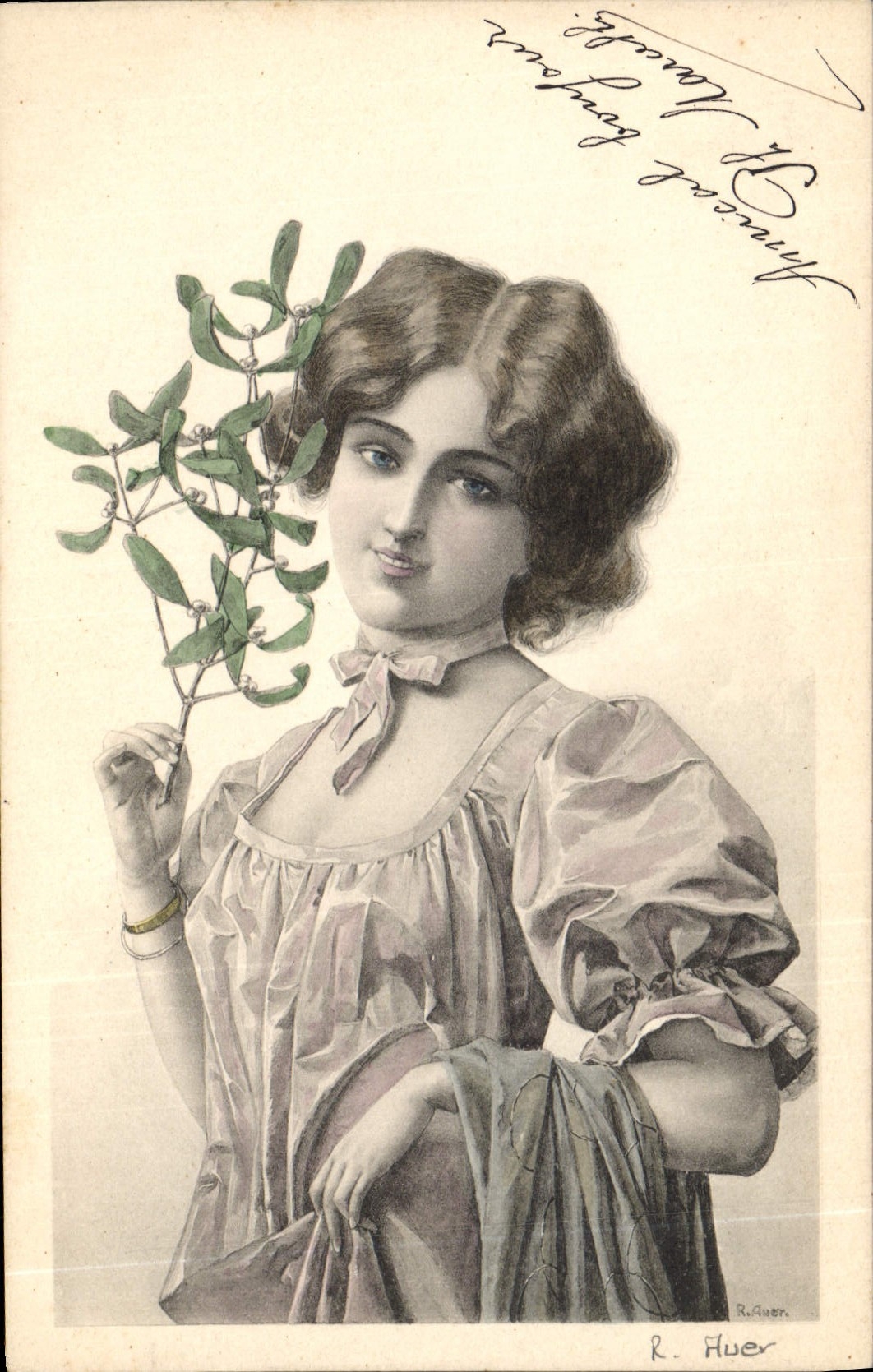 CPA Fantaisie Illustrateur Femme 