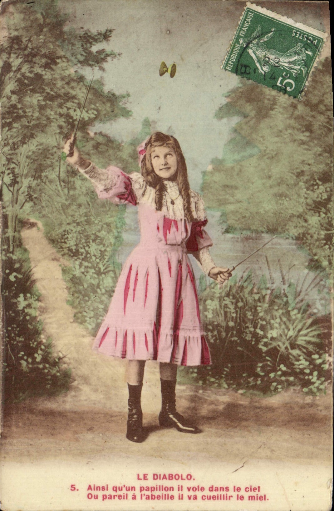 CPA Diabolo Enfant 