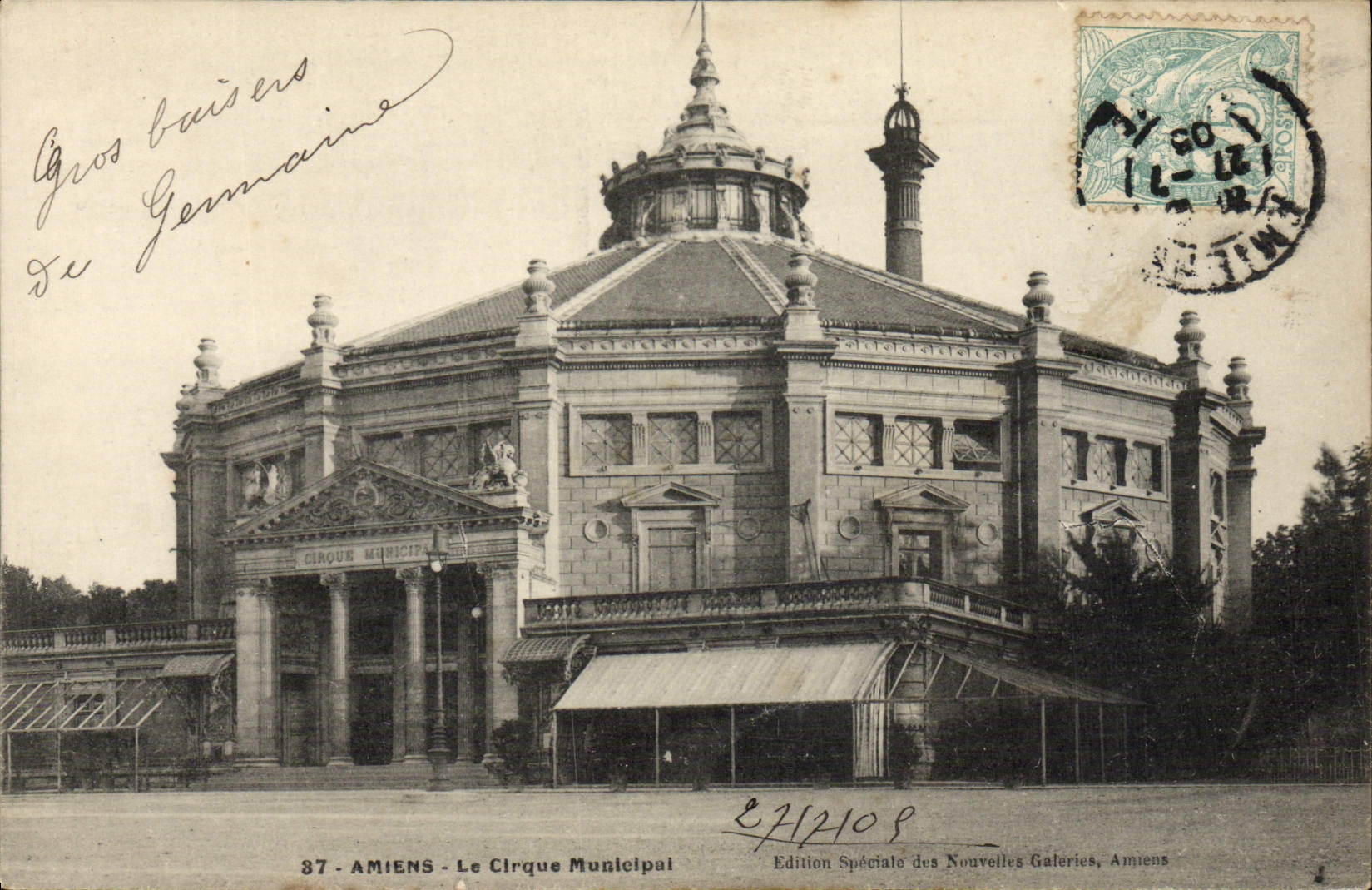 CPA Cirque municipal Amiens 