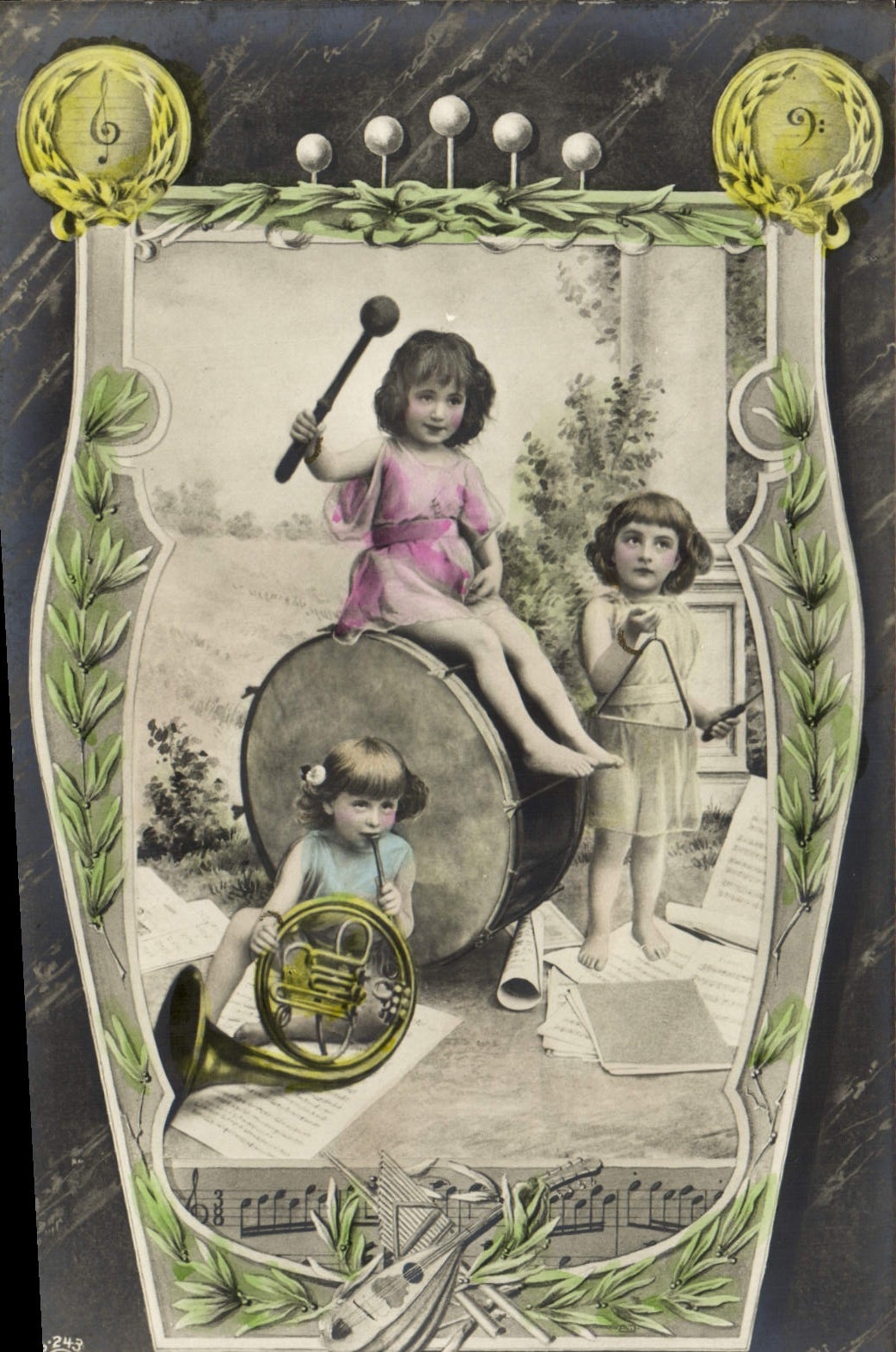 CPA Enfants Cor