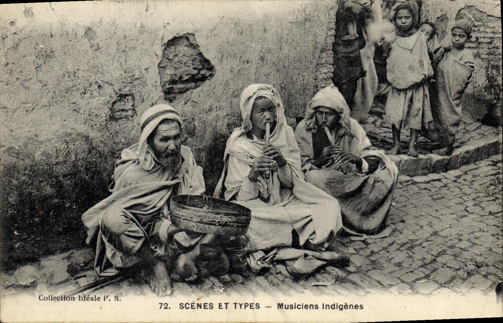 Postal Músicos indígenas África el Septentrional