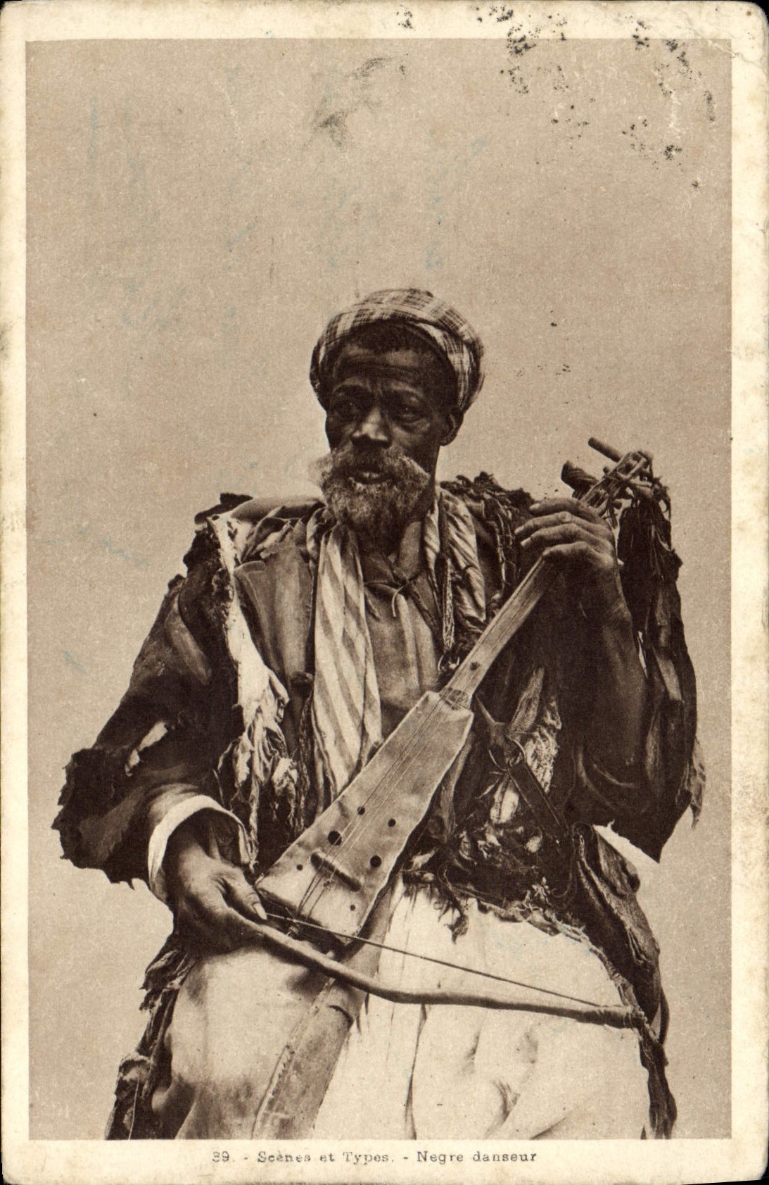 Postal Negro bailarín