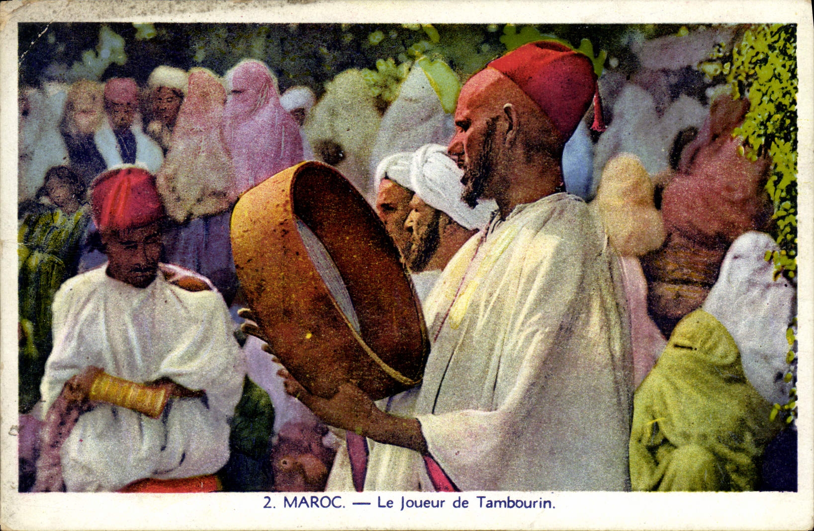 CPA Maroc Le joueur de Tambourin 