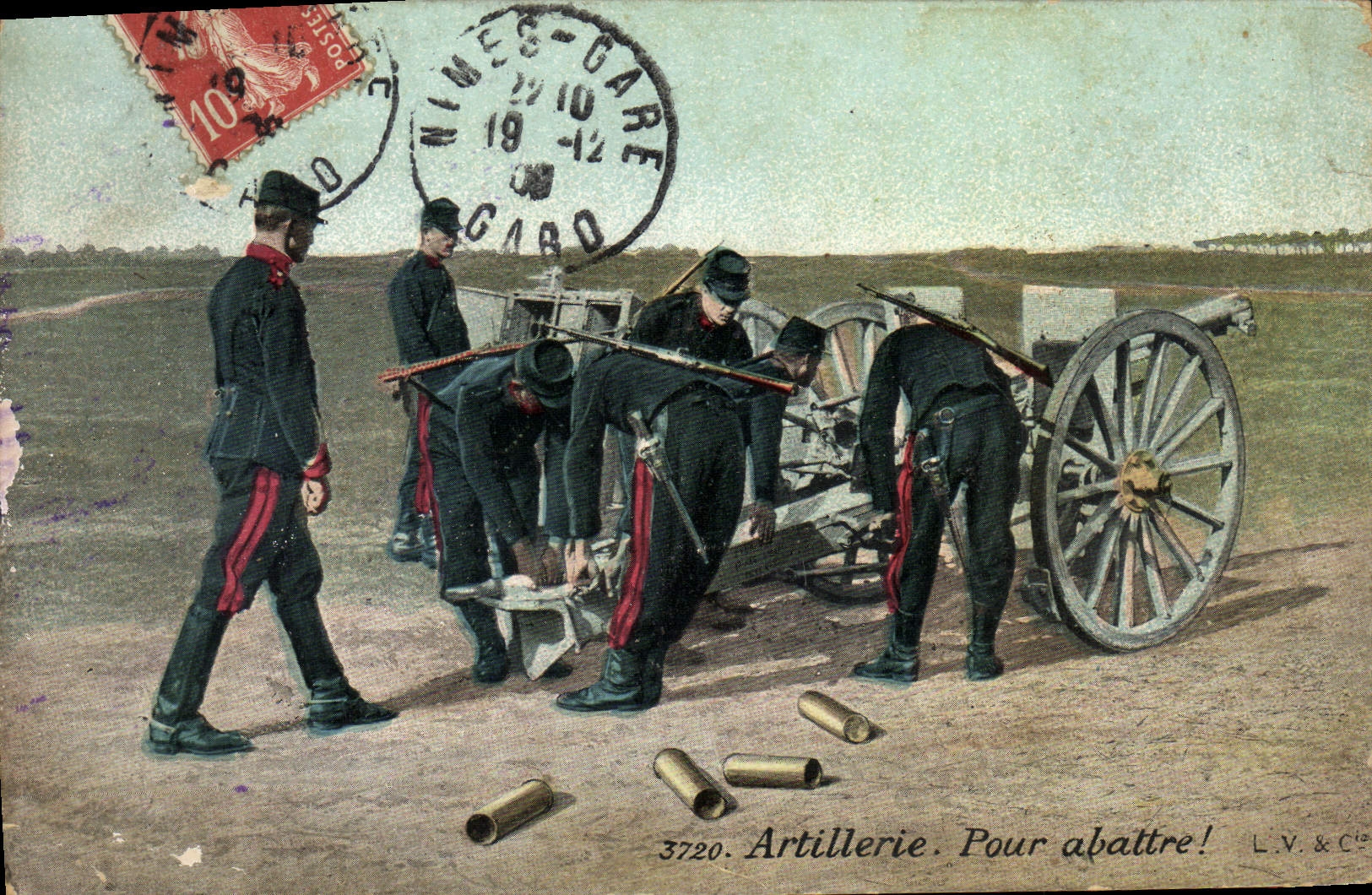CPA Militaria Artillerie Pour abattre 