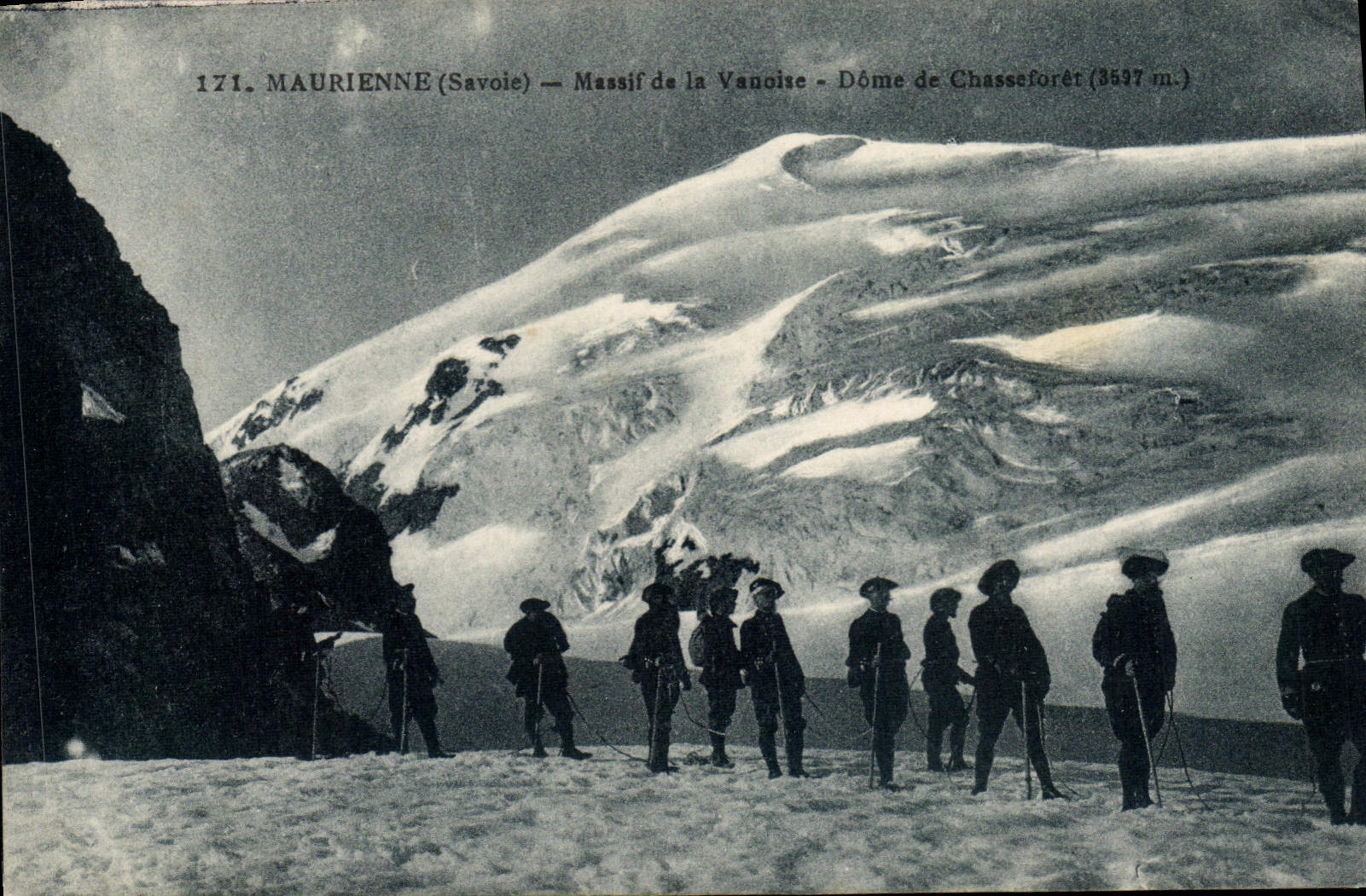 CPA Militaria Chasseurs Alpins Maurienne Massif de la Vanoise Dome de Chasseforet 