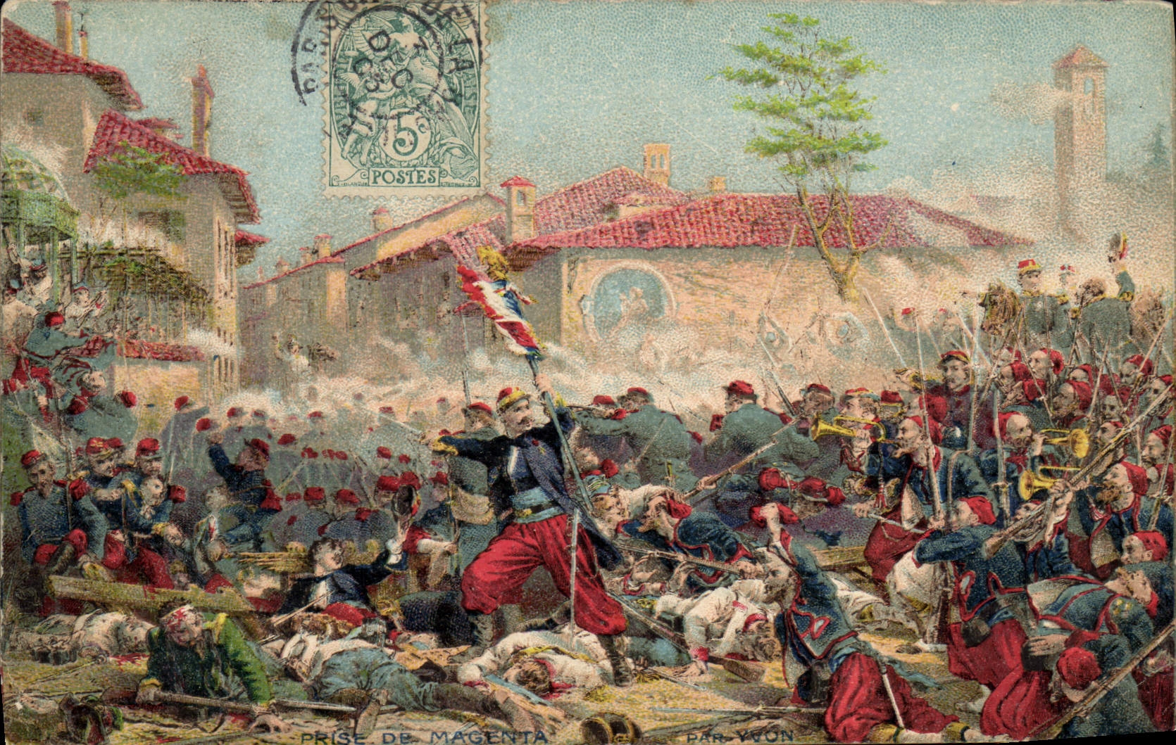 CPA Militaria Prise de Magenta 