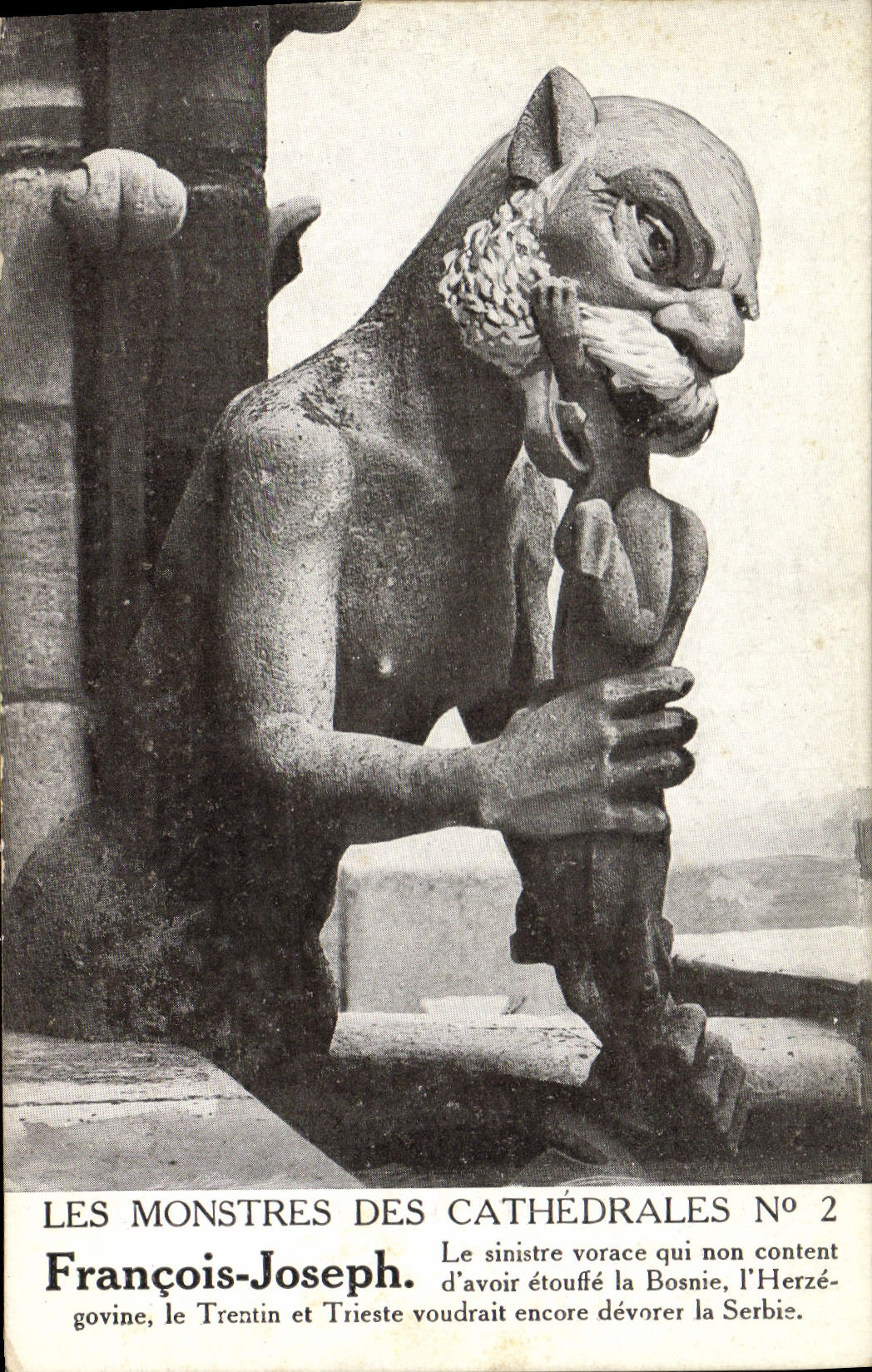 CPA Militaria Les monstres des cathedrales Francois Joseph Gargouille 