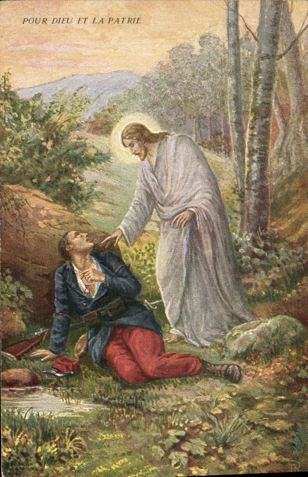 CPA Militaria Christ 