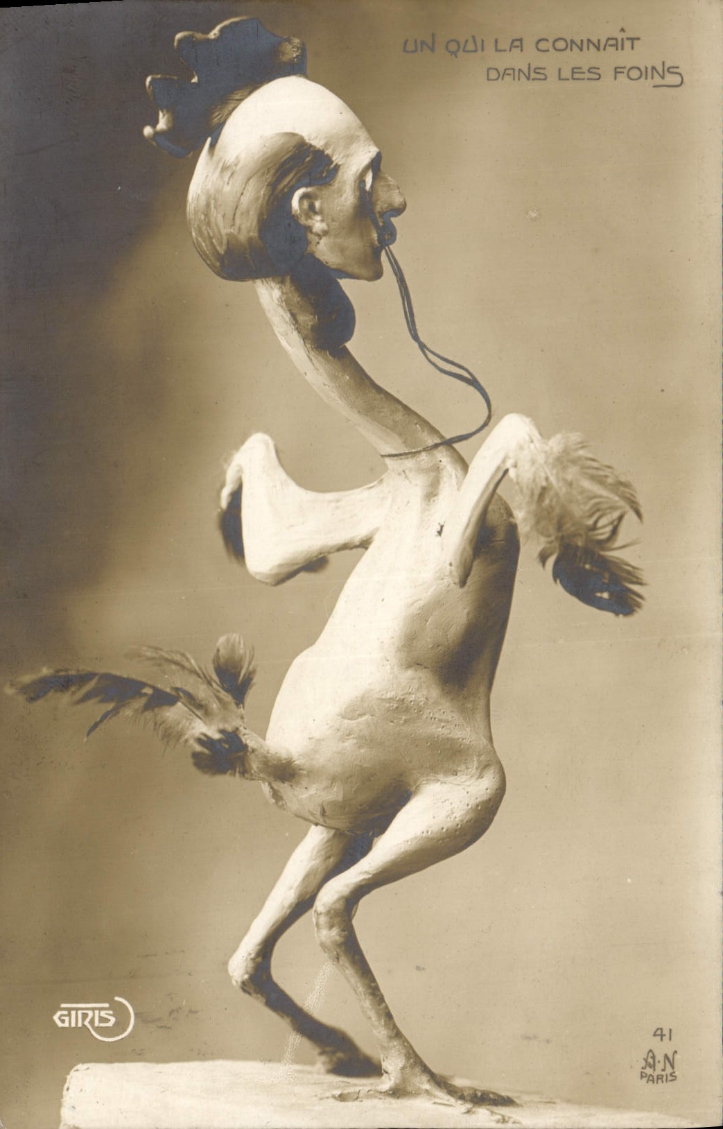 CPA Un qui la connait dans les foins