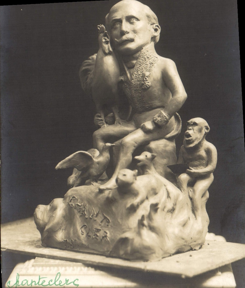 CPA En famille Poule Coq 