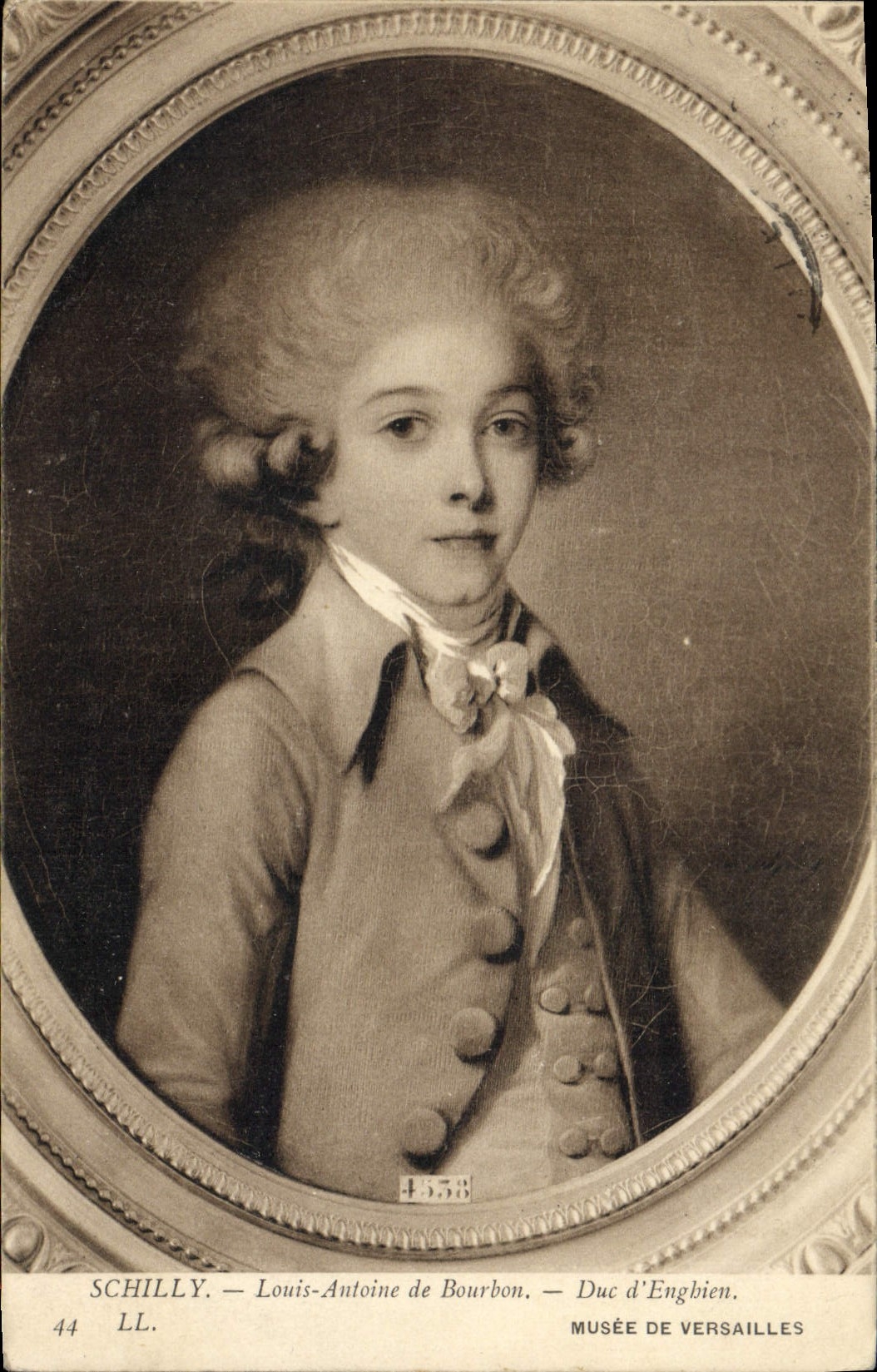 Postal Schilly Louis Antoine de Borbón Duque de Enghien Vagar de Versalles