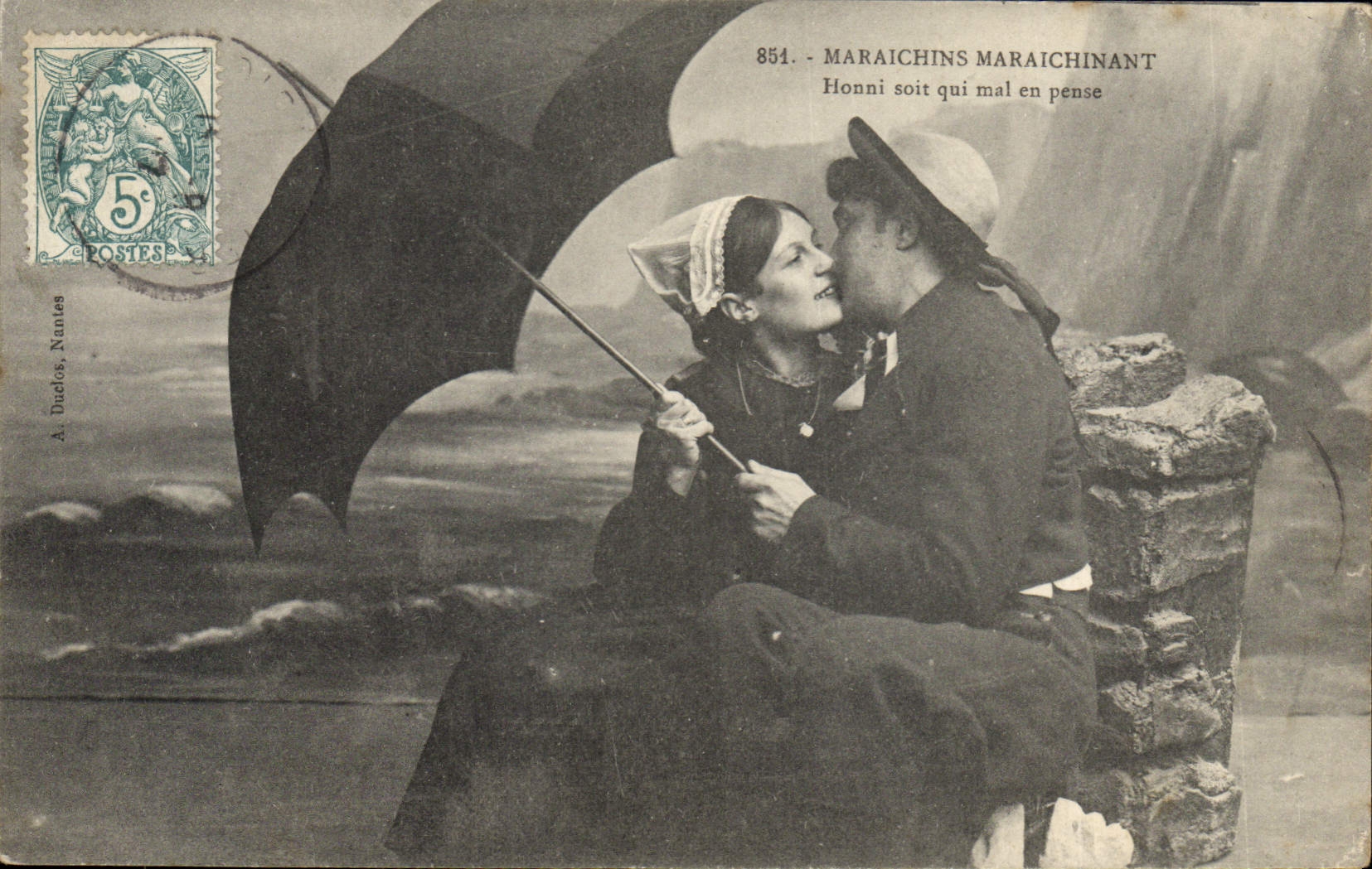 Vintage Postcard maraichinant Maraichins Folklore