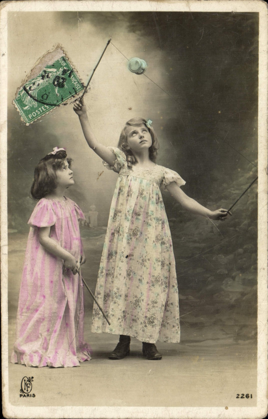 CPA Diabolo Enfants