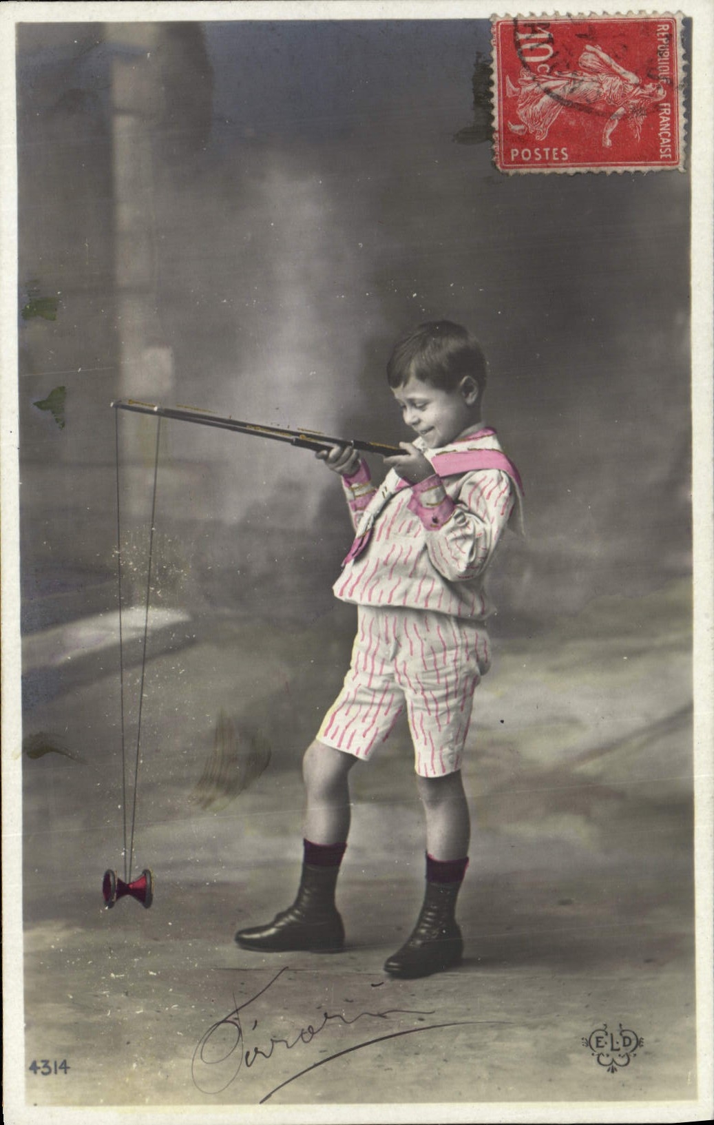 CPA Diabolo Enfant 