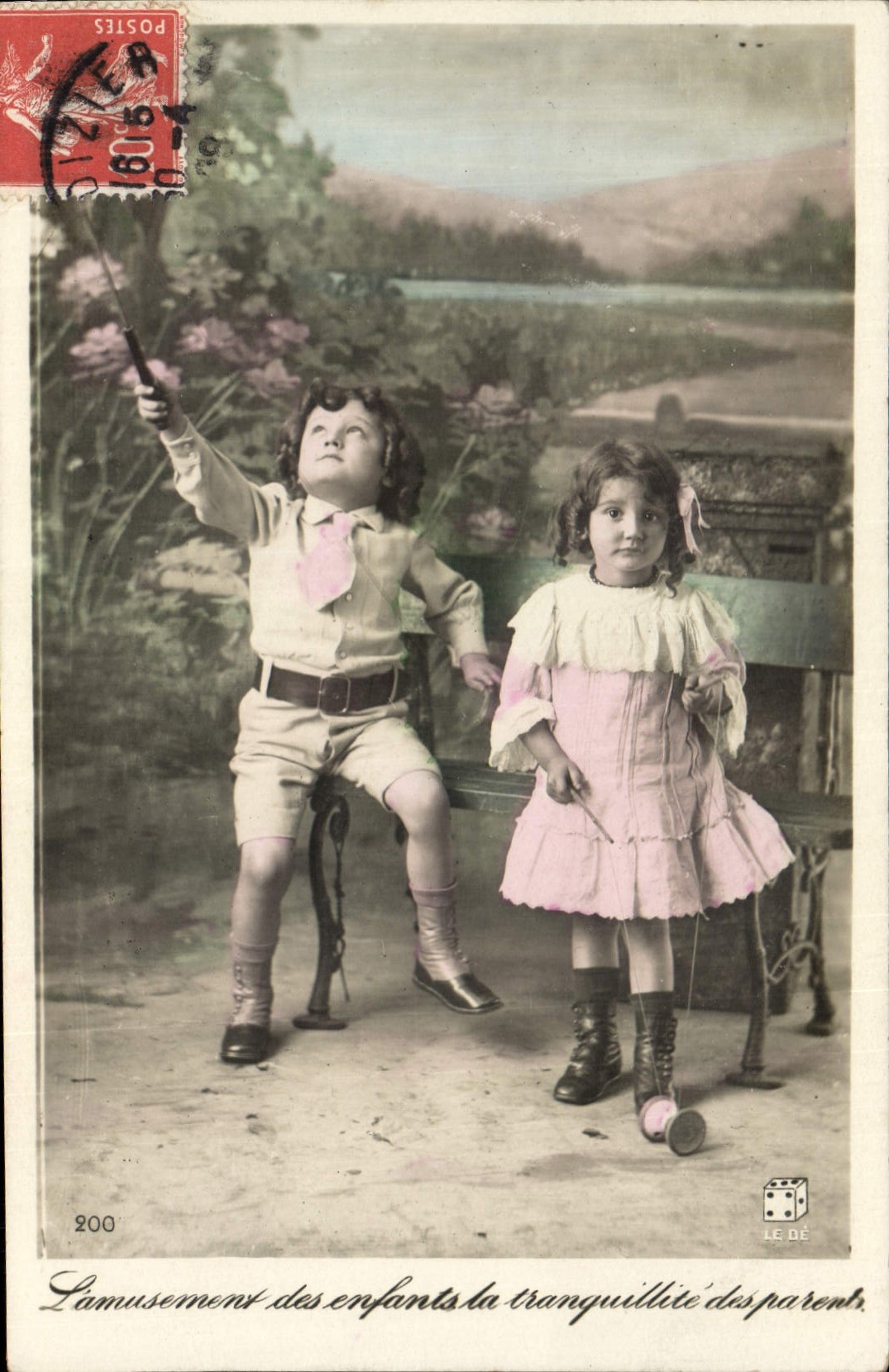 CPA Diabolo Enfants 