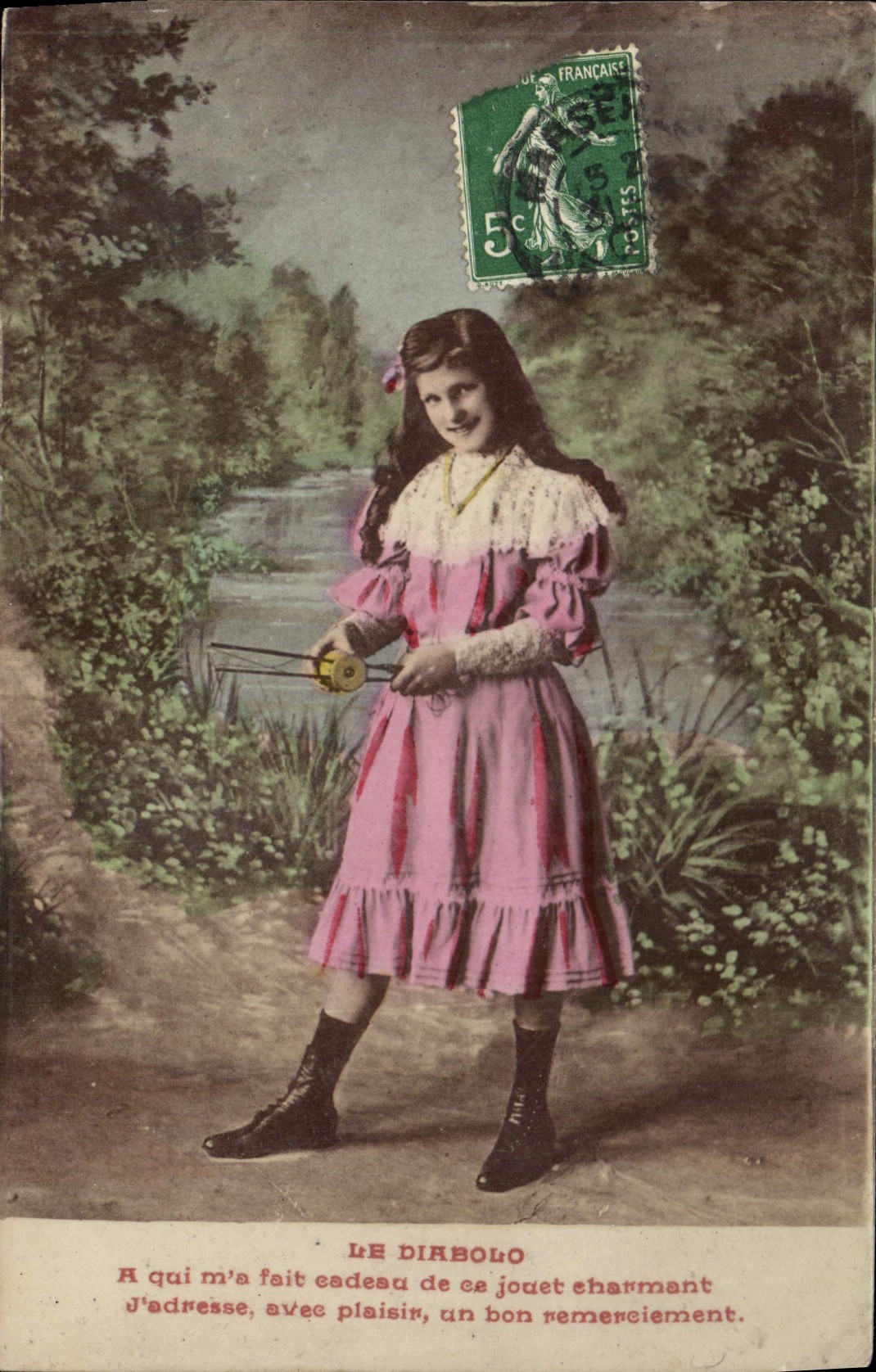 CPA Diabolo Enfant 