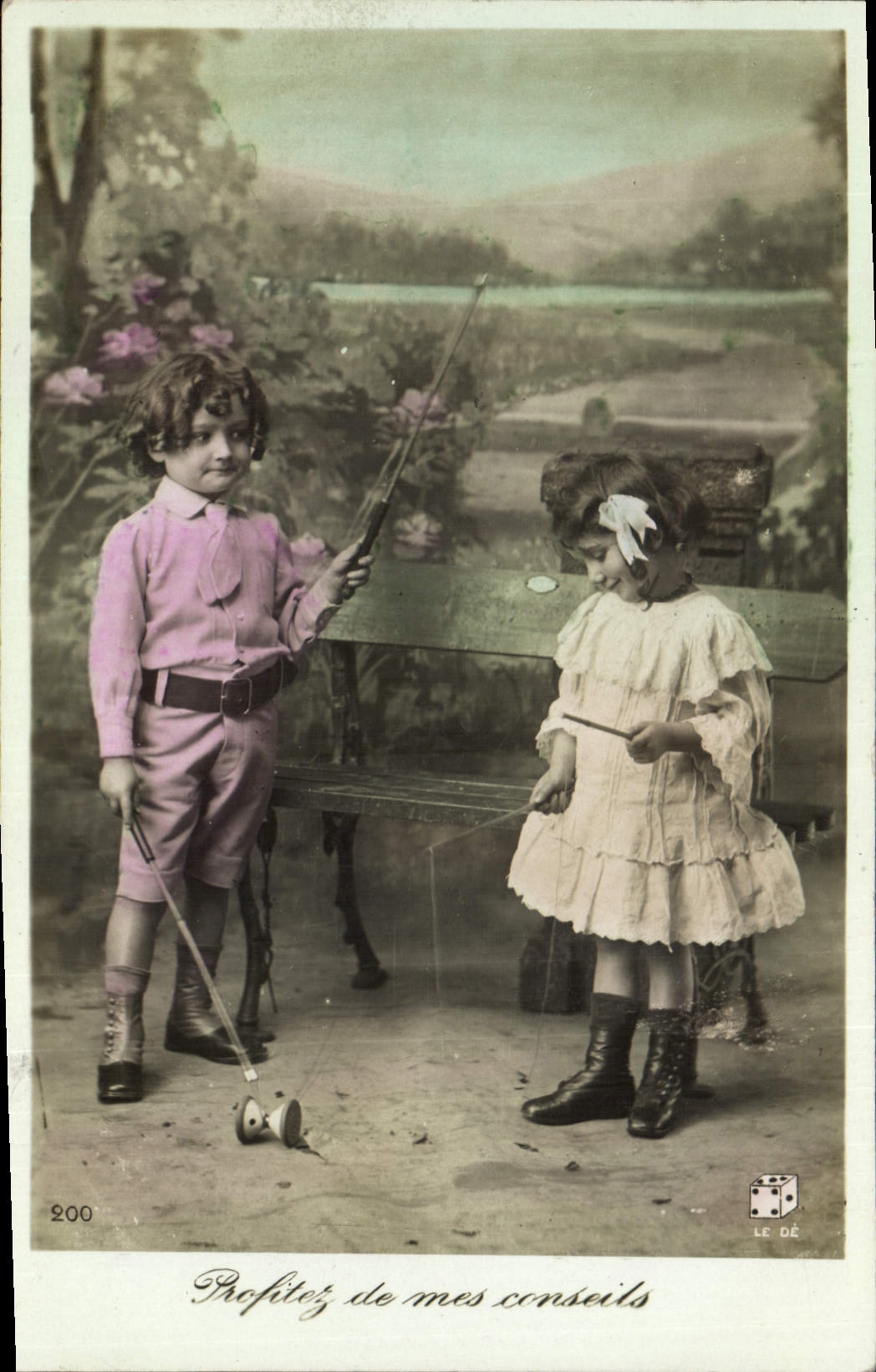 CPA Diabolo Enfants 