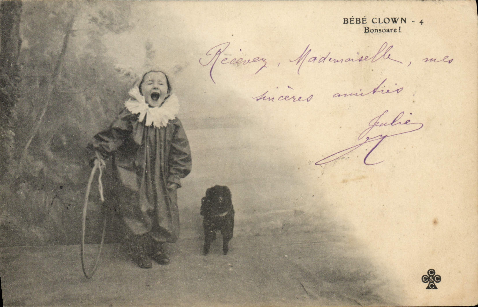 CPA Cirque Bebe Clown 