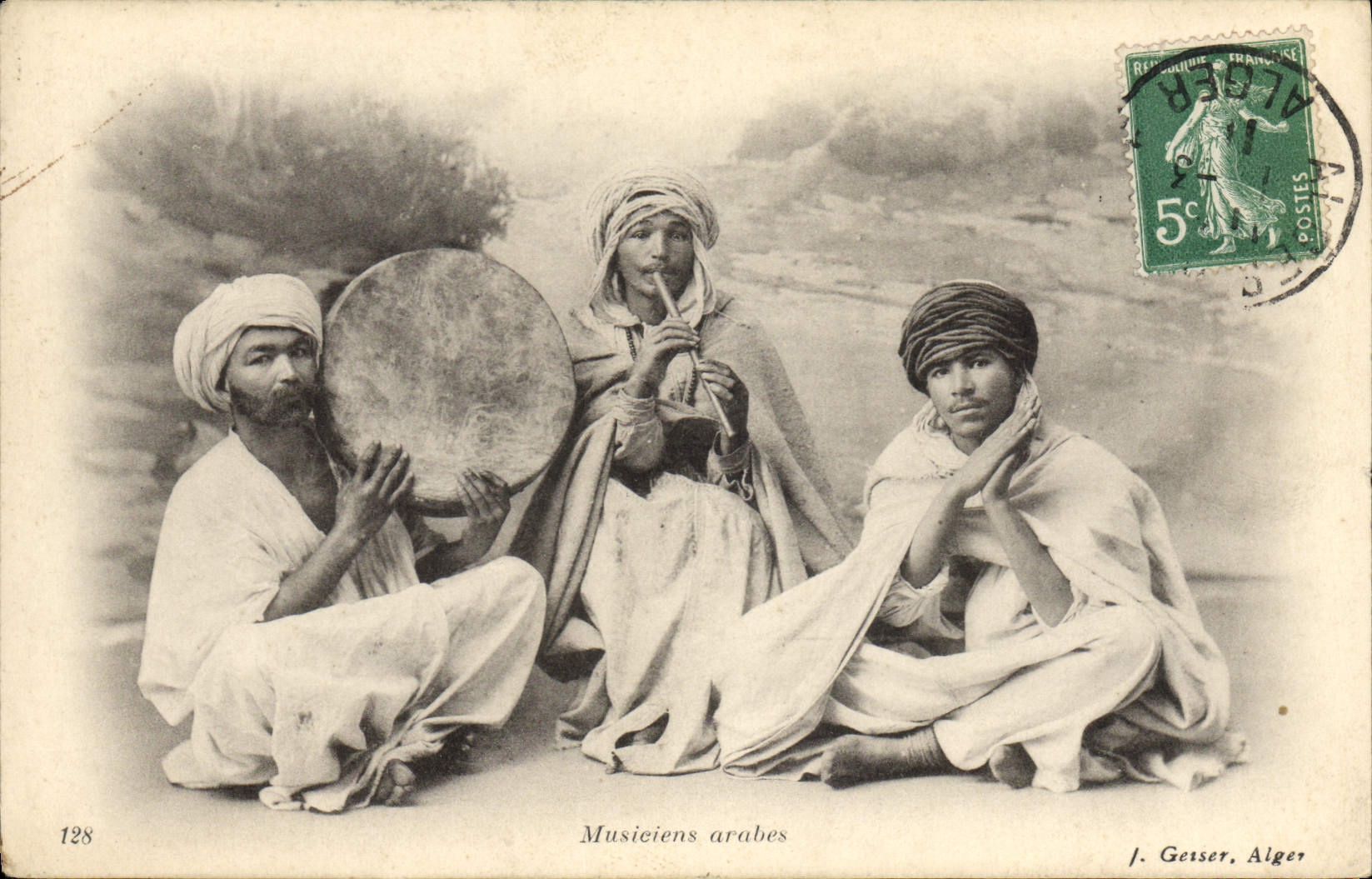 CPA Folklore Musiciens arabes 
