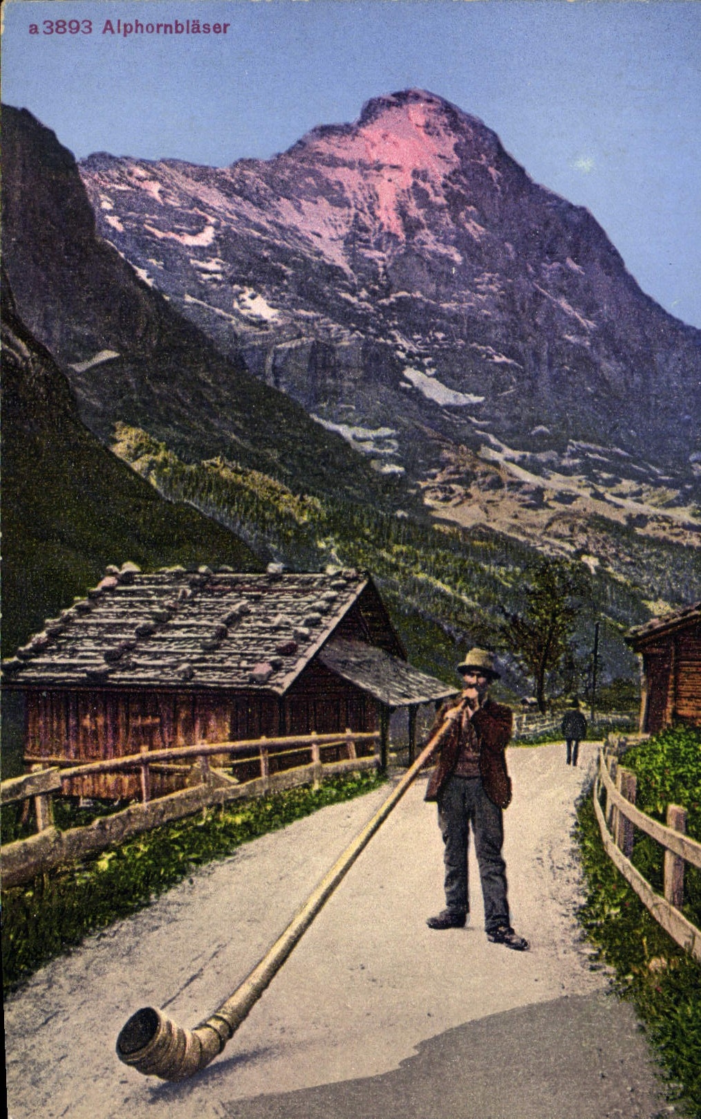 CPA Folklore Alphornblaser 
