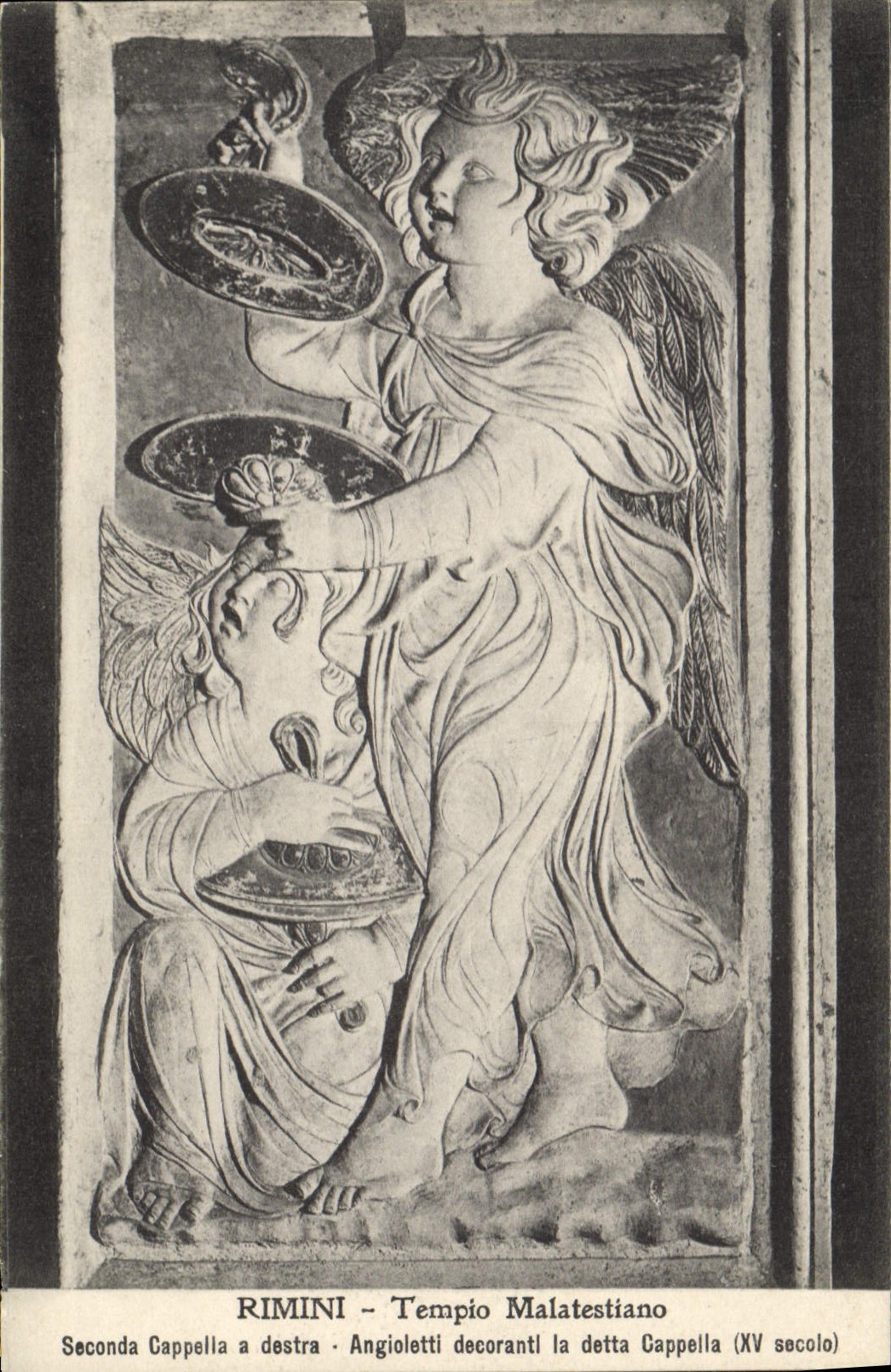 Vintage Postcard Folklore Rimini Tempio Malatestiano