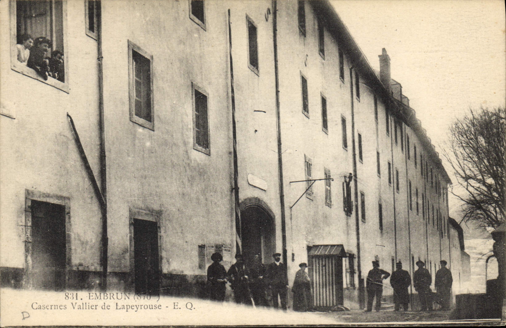 Vintage Postcard Militaria Alpine hunters Spray Vallier Barracks of lapeyrouse