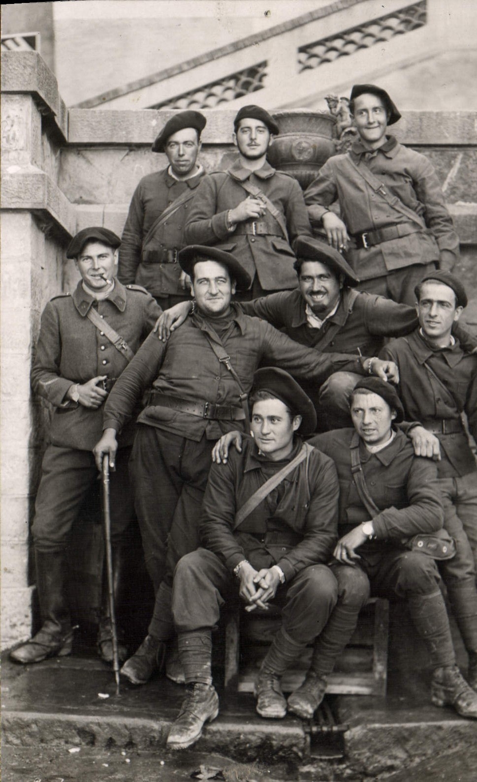 CARTE PHOTO Militaria Chasseurs Alpins