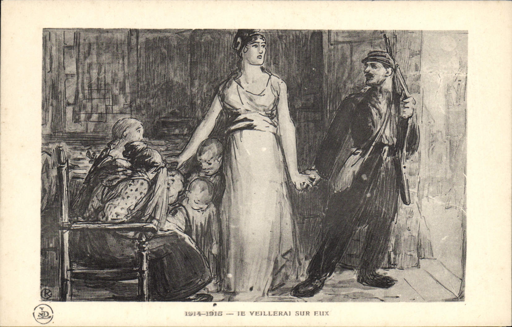 Vintage Postcard Militaria I will take care on them