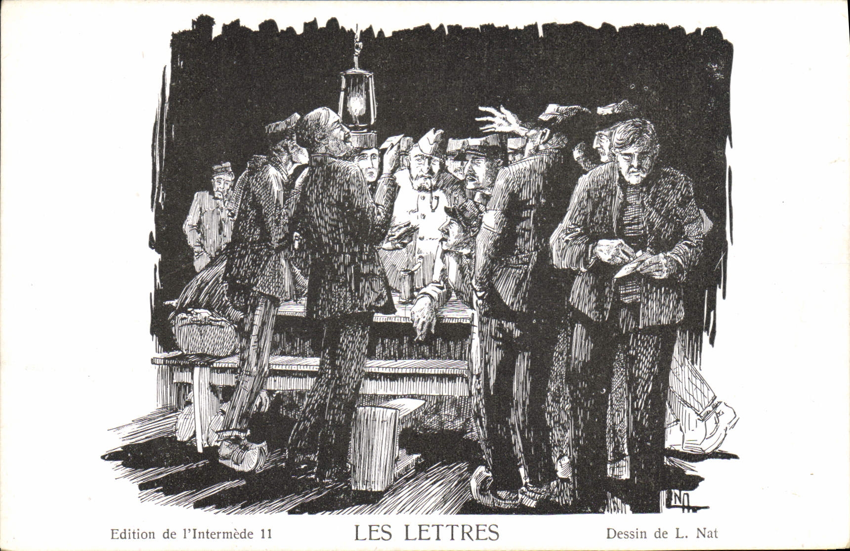 Vintage Postcard Militaria letters