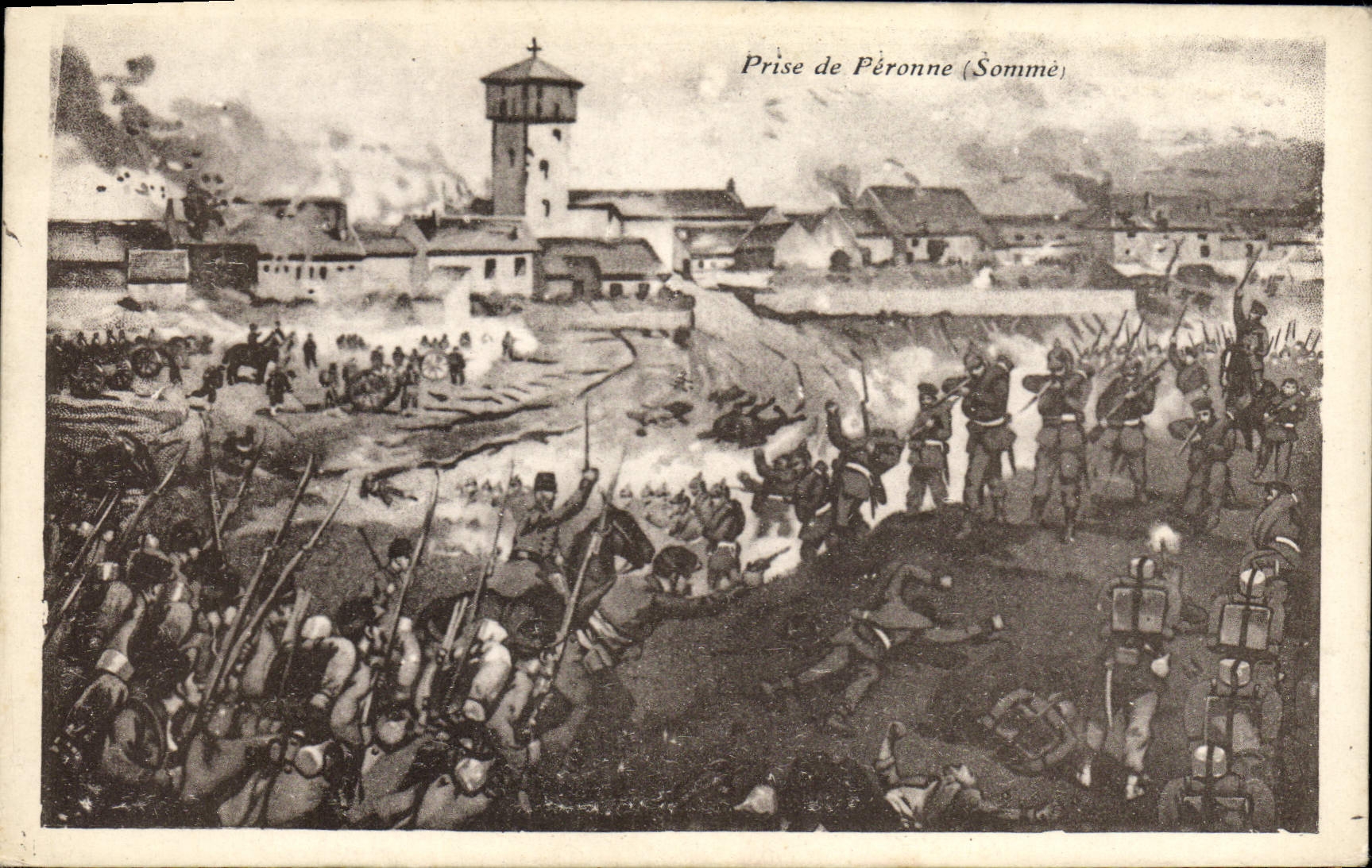 Vintage Postcard Militaria Prise of Fibula Summons