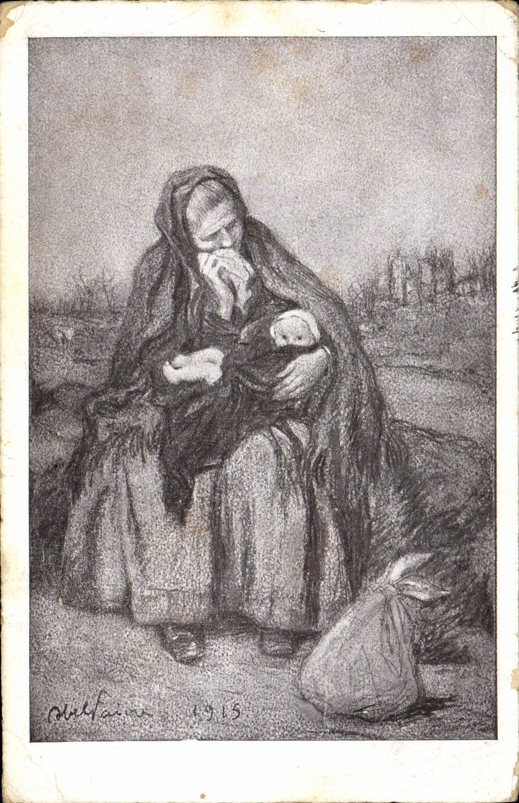 CPA Militaria Secours National 