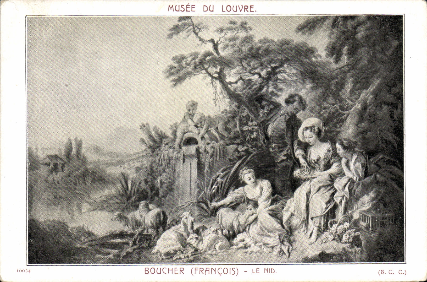 CPA Paris Musee du Louvre Boucher Le nid 