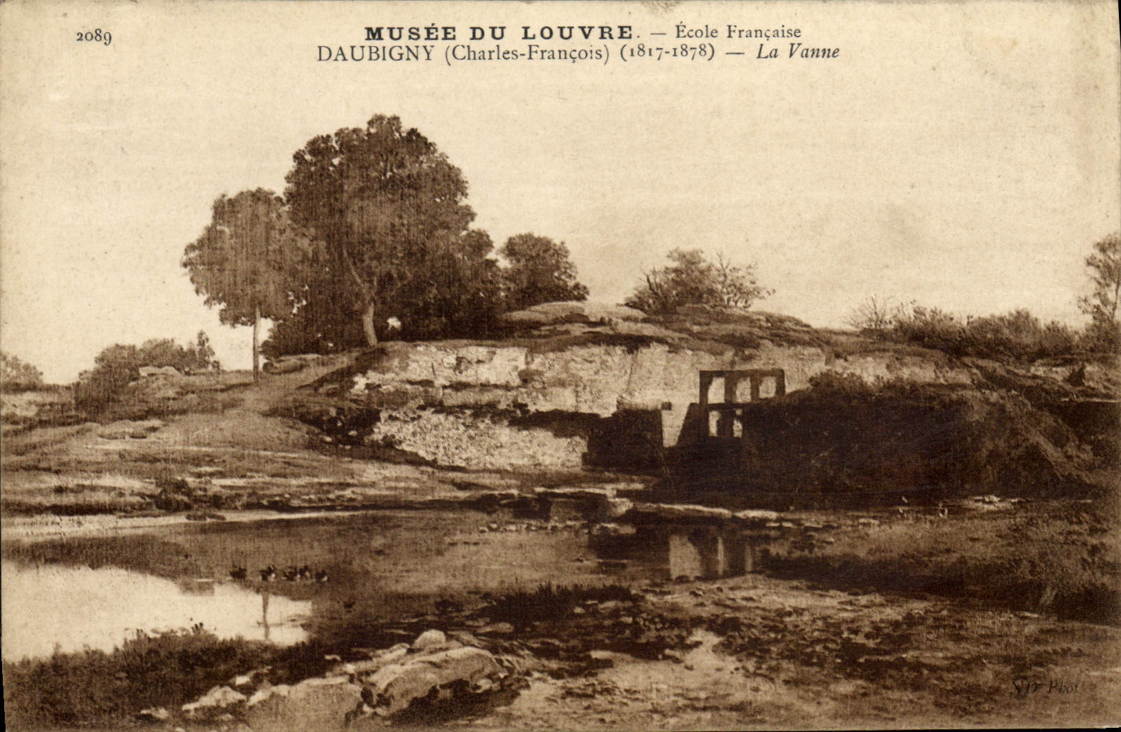 CPA Paris Musee du Louvre Daubigny La vanne 