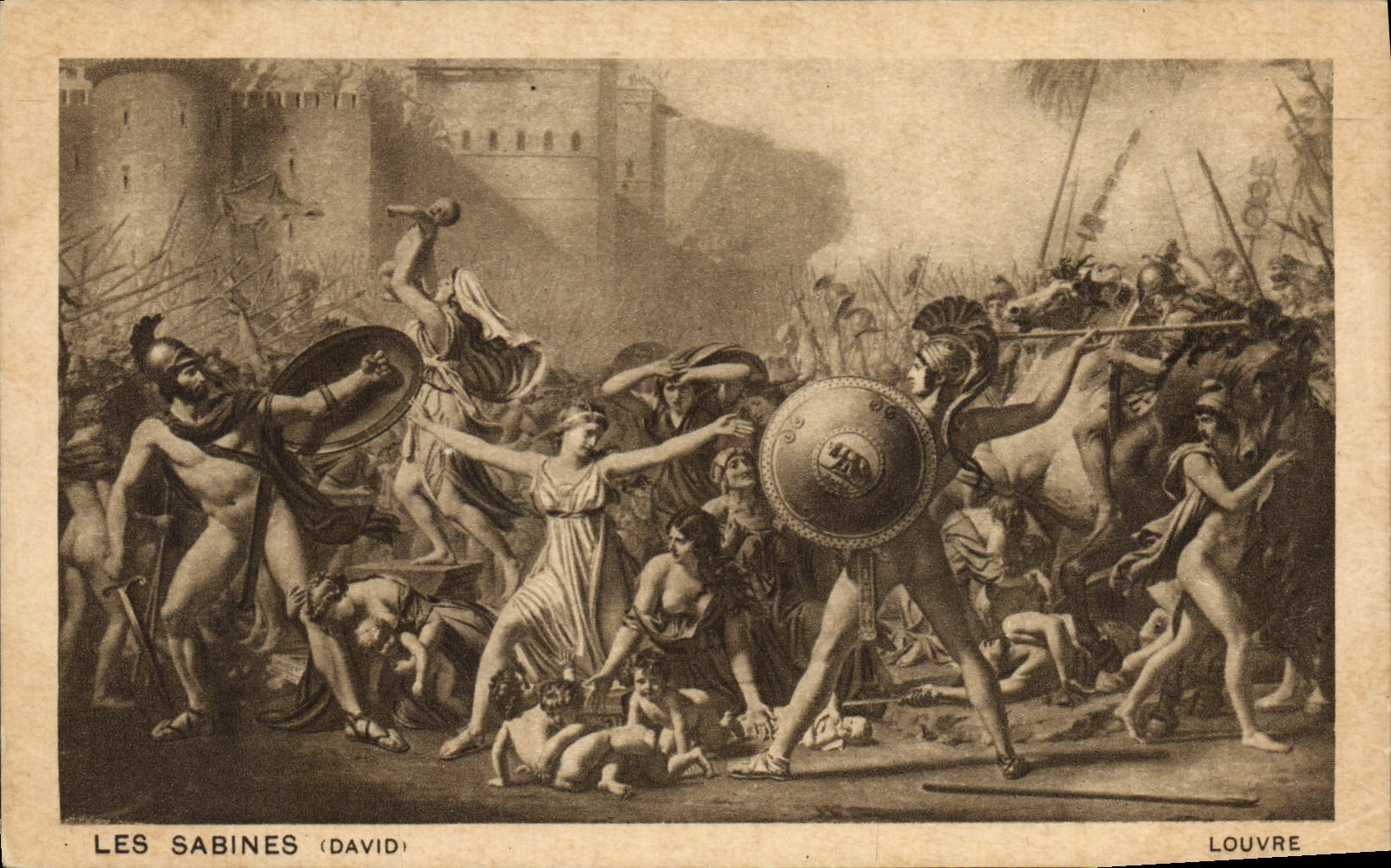 CPA Les Sabines David Louvre 