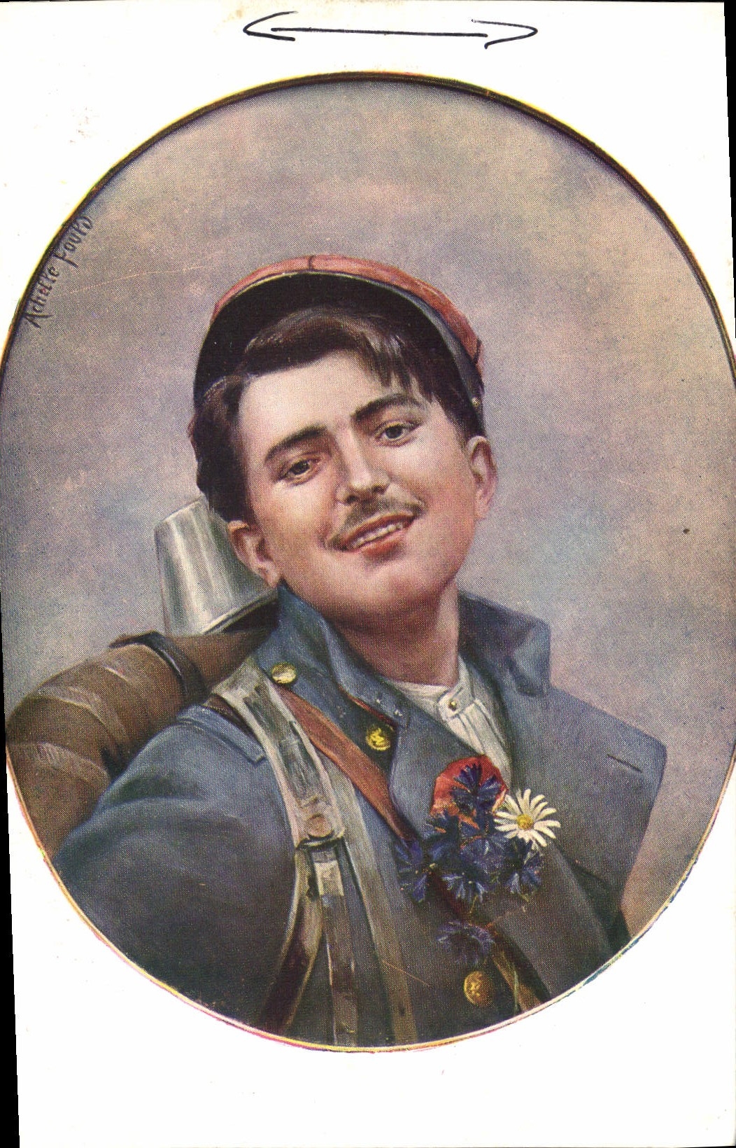 CPA Salon de Paris Achille Fould le bleuet Militaria 