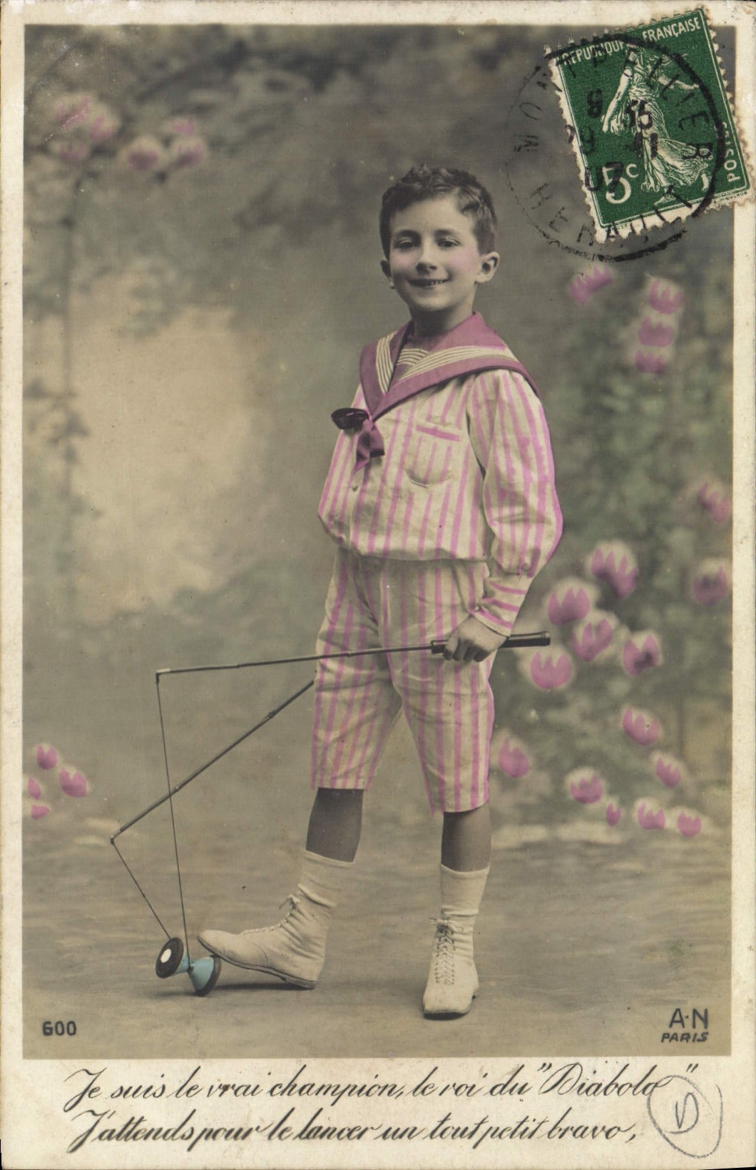CPA Enfant Diabolo 