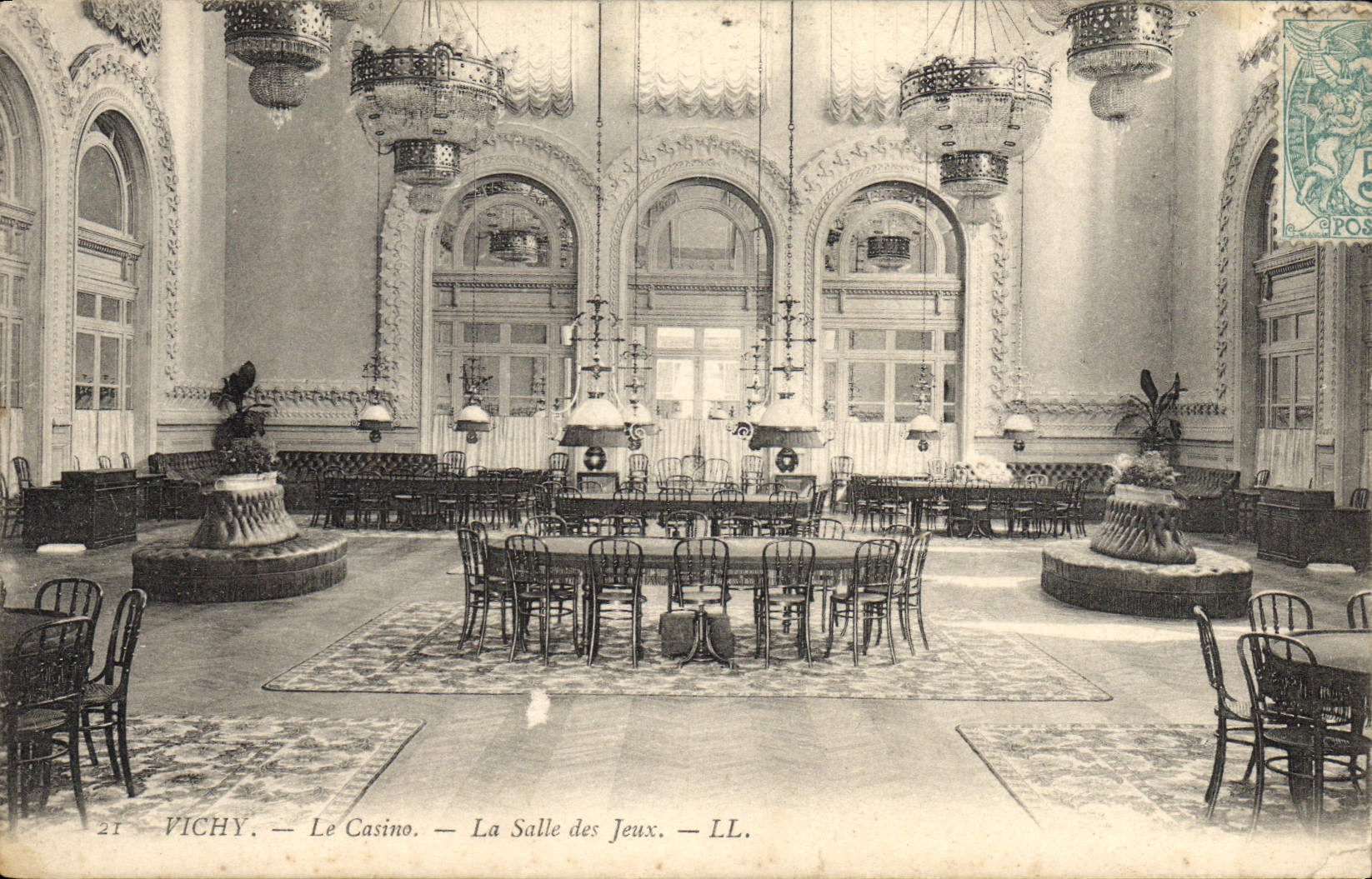 CPA Vichy Le casino La salle de jeux 