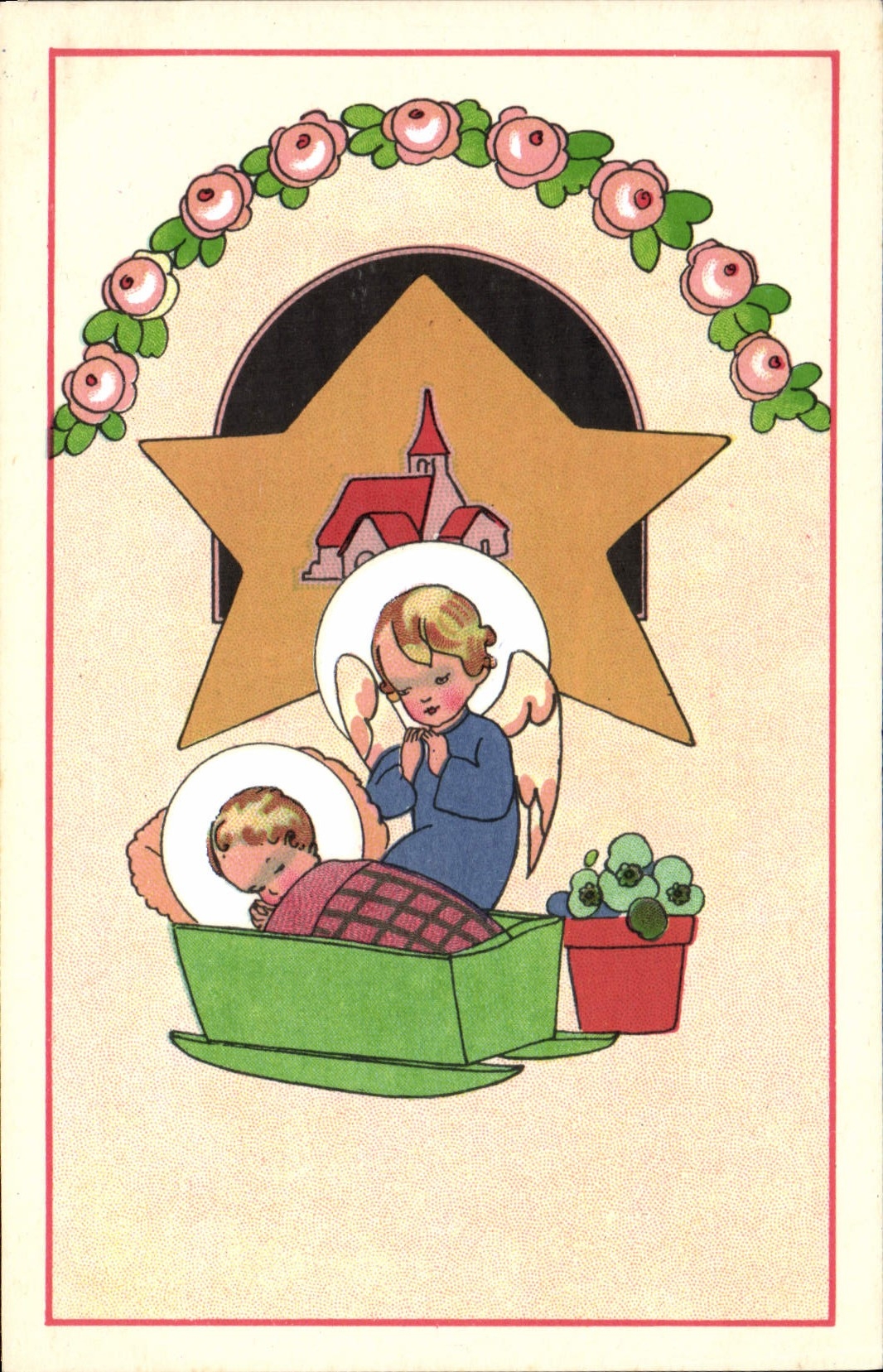 Vintage Postcard Fantasy Illustrator Marshals