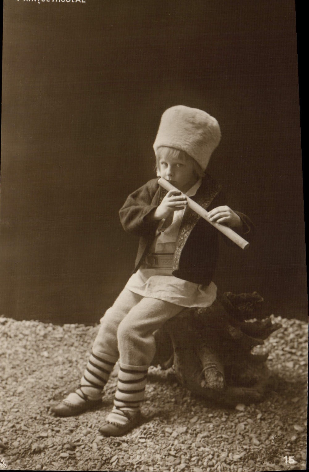 Vintage Postcard Folklore Printul Nicolae Romania Romania