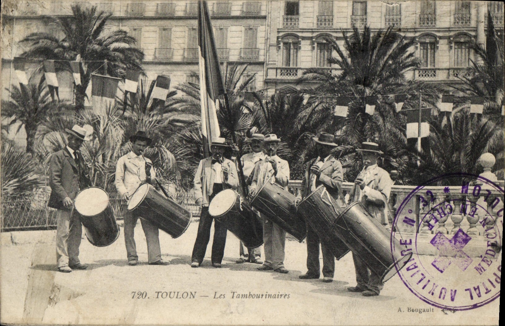 Vintage Postcard Toulon Folklore Tambourinaires SIGNAL